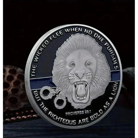 Police Tribute Challenge Coin Collectible - Picture 1 of 3